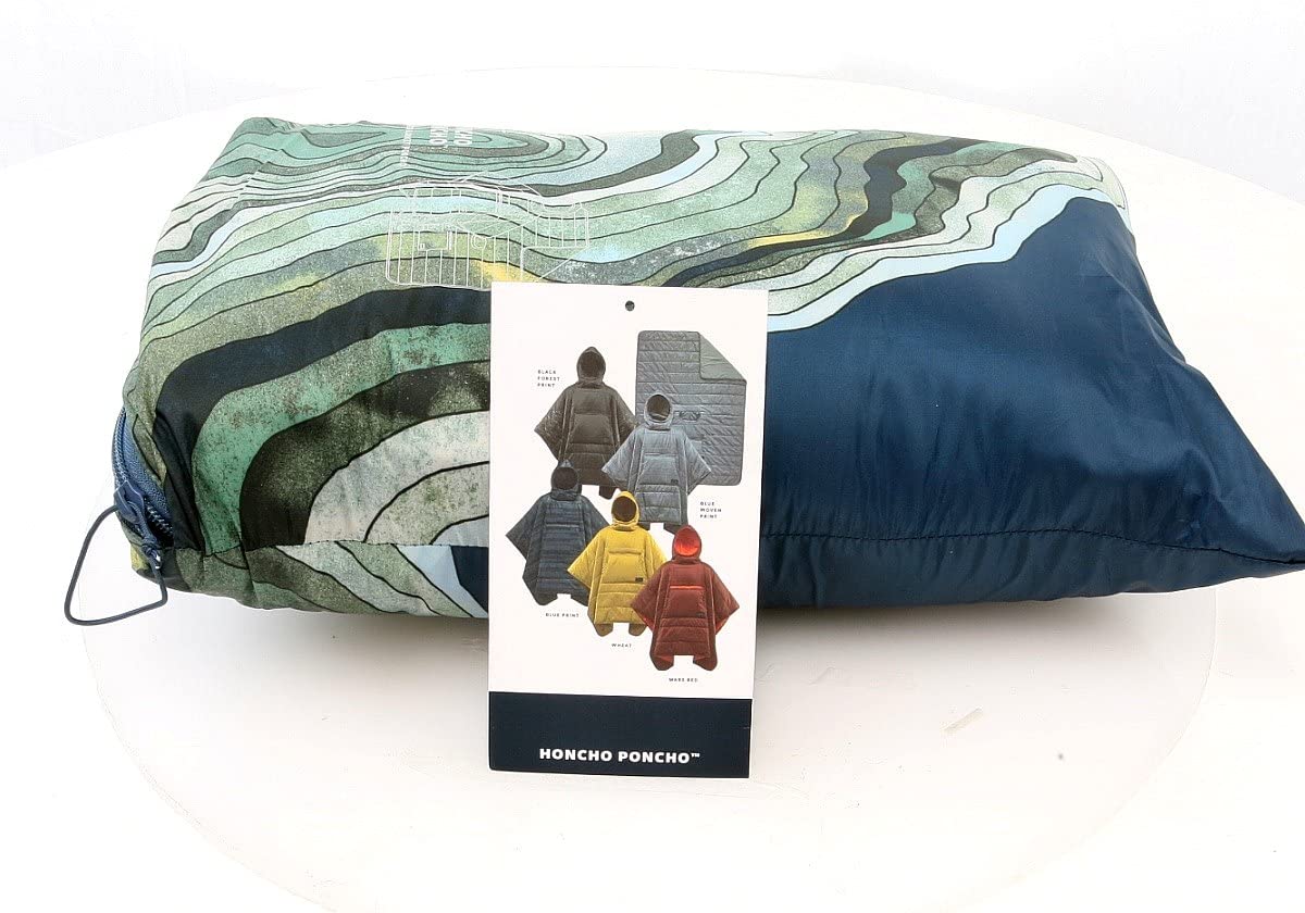 

THERMAREST Honcho Topo Уличное пончо с капюшоном, Цвет Волна, [Б/У]
