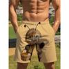 Fashion Men's Shorts 3D Animal Color Printed Animal Shorts