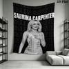 Sabrina Carpenter Wall Tapestry Aesthetic Wall Hanging Printed Fabric Blanket Decorative Tapestries for Bedroom Living Room Home Decor