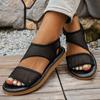 Summer Beach Sandals For Women With Mesh Upper And Rubber Sole For Casual Wear