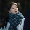 Zhang Ruonan dark green plaid scarf women's winter warm versatile thickened warm shawl dual-purpose scarf
