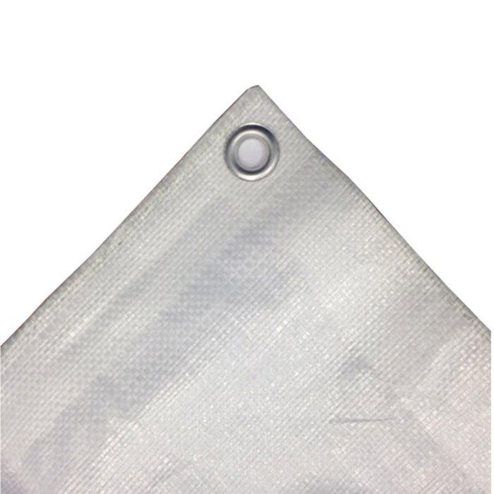 Bâche de Protection 3x6m Blanche, 180 g/m², Étanche et Résistante