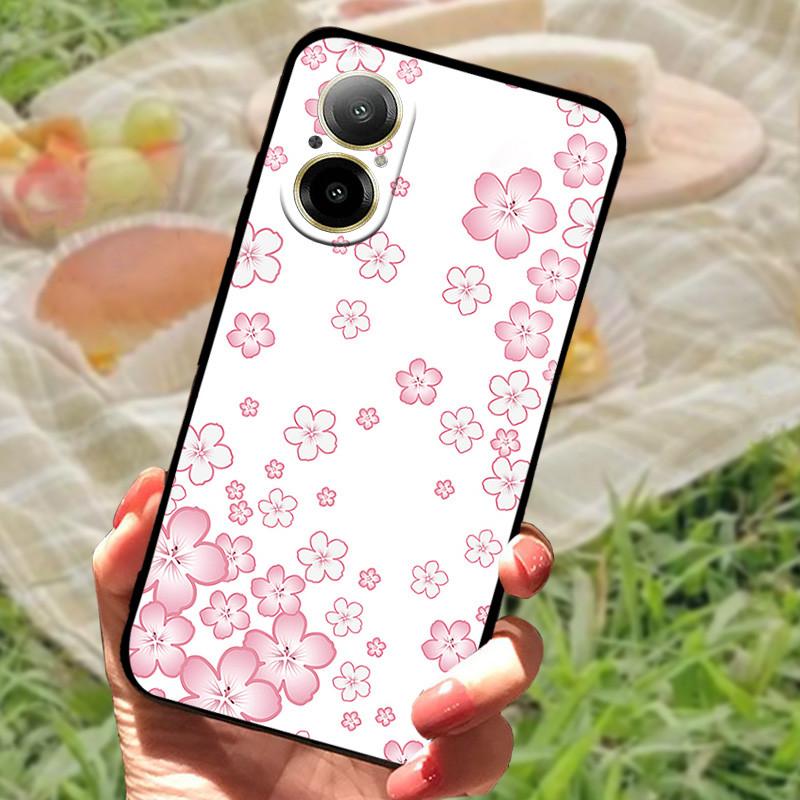 For OPPO Realme 12 Lite Case Cover Silicone Soft Marble Black Bumper Funda for Realme 12 Lite Realme12 Lite Full Protective