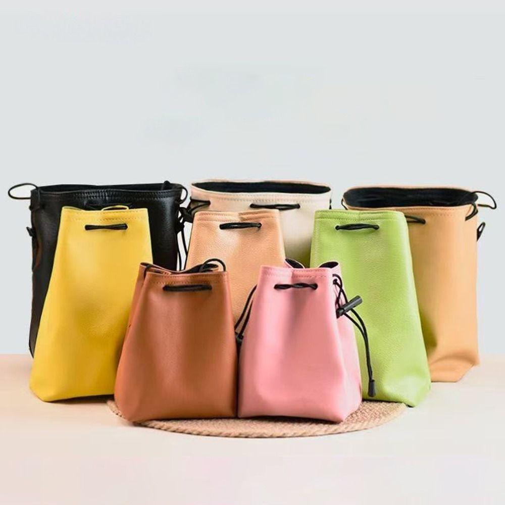 PU Leather Camera Storage Bag Dustproof Multi-purpose Camera Protective Case Anti-scratch Shockproof Makeup Lipstick Storage Bag