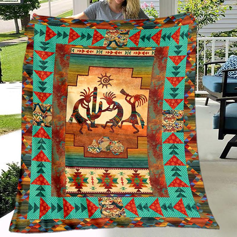 

1PC Ancient Egyptian murals, Vikings, Anubis blanket, all season lightweight home office outdoor nap multifunctional blanket 80cm x 120cm