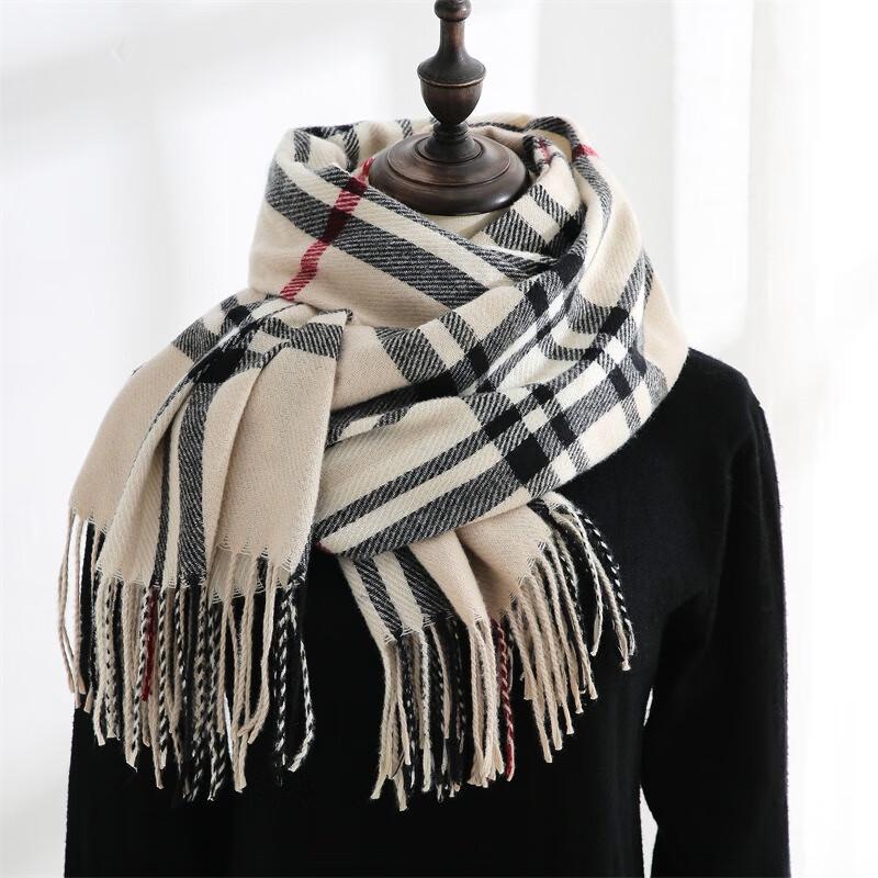 Women s Plaid Imitation Cashmere Scarf