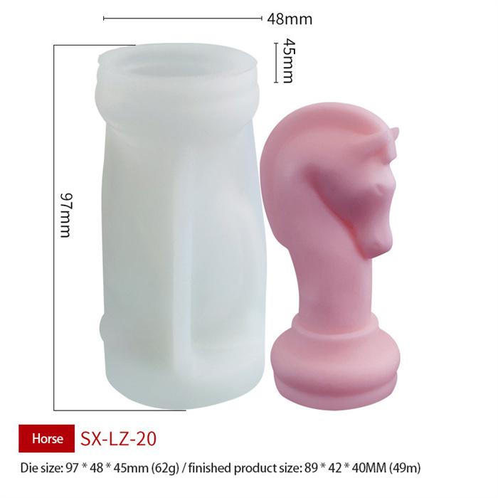3D-Schach-Kerzenform, Silikonform, Aromatherapie-Kerzenform,  Kerzenherstellung, Silikonform fr Gips, Harzform, Kerzenherstellungsset   zu niedrigen Preisen im Onlineshop Joom kaufen