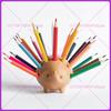 Hedgehog Pen Holder, Cute and Practical Gifts for Office Children, Wooden Storage Box, Pen Holder, Creative Wooden Ornament.