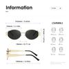Eyewear Retro UV400 Fashion Sun Glasses Retro New Women's Metal Oval Sunglasses Women's Classic Sunscreen Eyeglasses