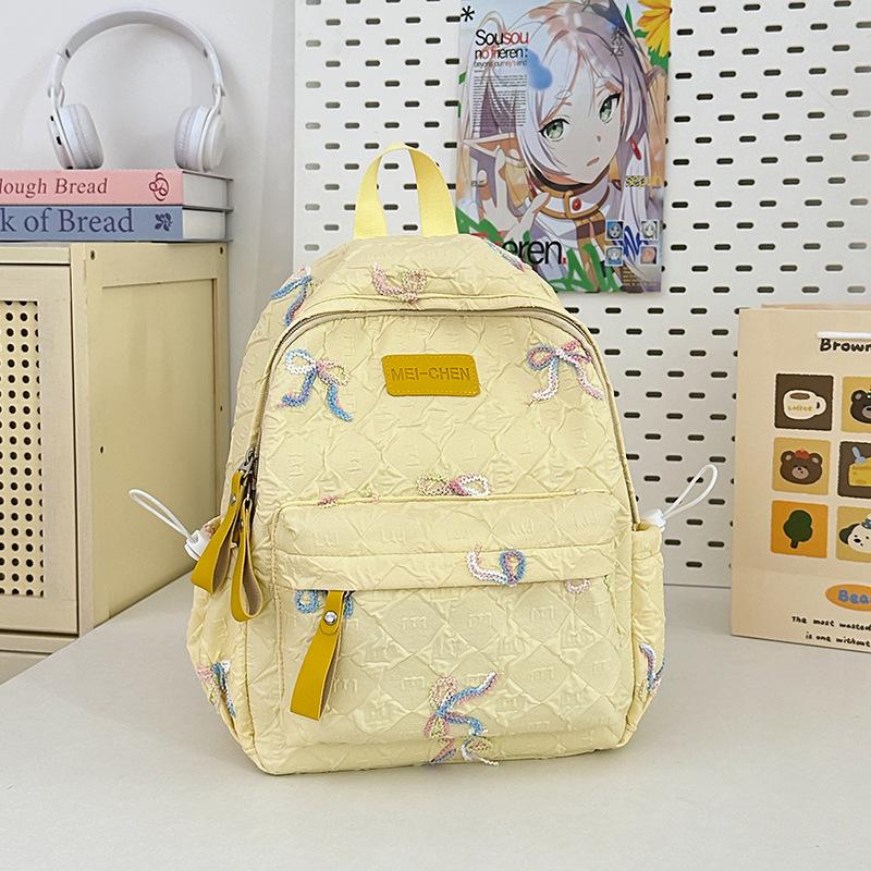 Ins Sweet Bow Less Heart Shopping Candy Color High Value Children's Small Backpack