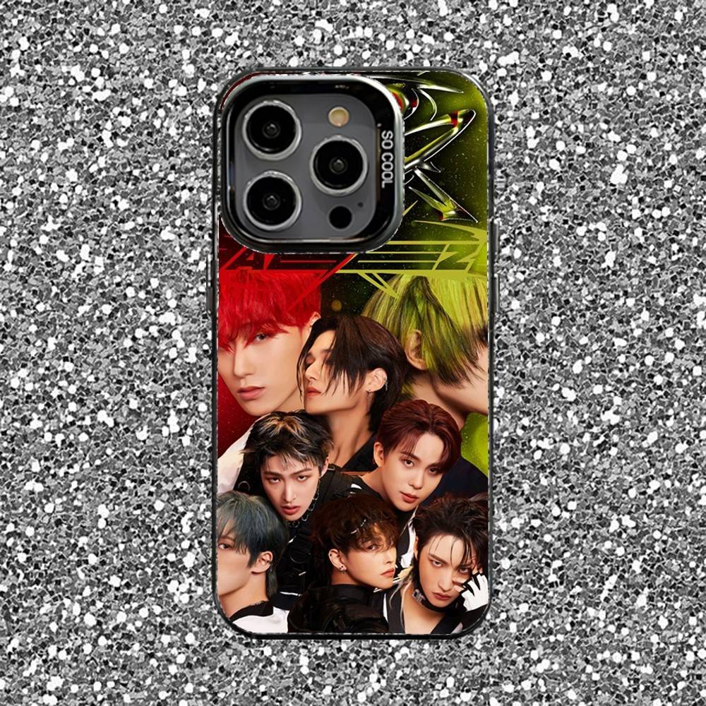 KPOP A-ATEEZ Phone Case For iPhone 16,15,14,13,12,11,Pro,XS,Max,Plus,Mini,SE Black Candy Matte Shockproof Cover iPhone14promax