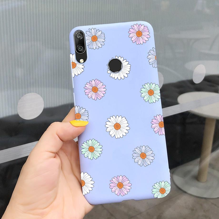 For Huawei Y7 2019 Case Soft TPU Phone Case Y 7 2019 Cover for Huawei Y7 Prime 2019 Silicone Coque Funda Matte Skily Back Shell