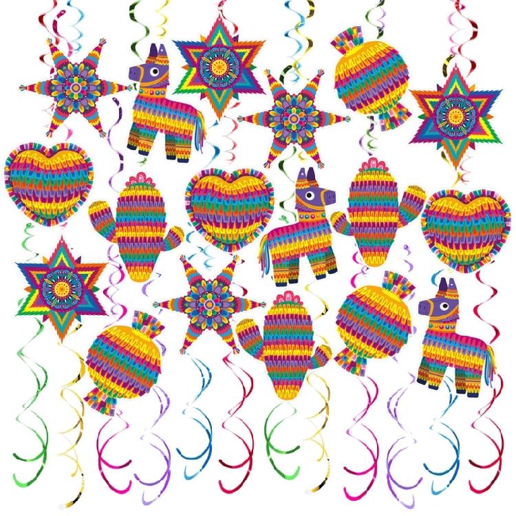

Traditional Mexicans Styles Spirals Hanging Decoration For Parties Event And May 5th Festival Festivities 1