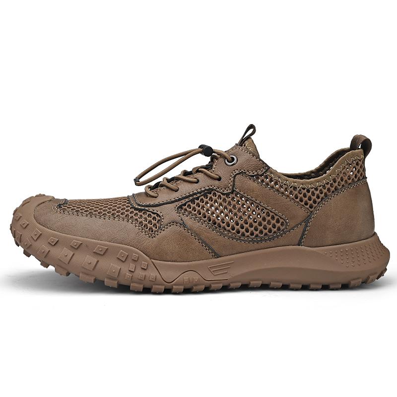 Summer Men's Oversized Breathable Lightweight Mesh Shoes Outdoor Sports and Leisure Shoes Hiking Shoes 38-46