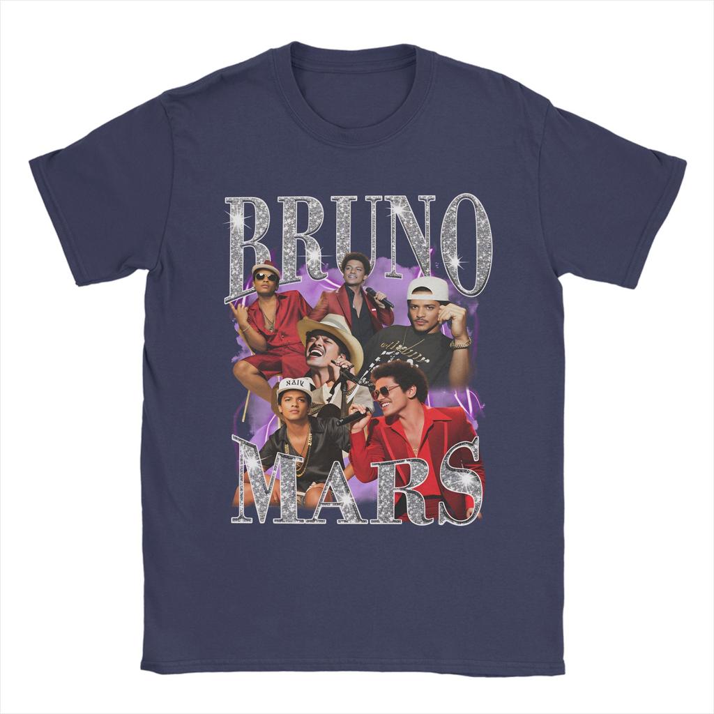 Bruno Mars Vintage Tričko Plážové Hippie Trička Pánské 100% Bavlna Kulatý Výstřih Velké Velikosti 5XL Oblečení Krátký Rukáv Vintage Topy
