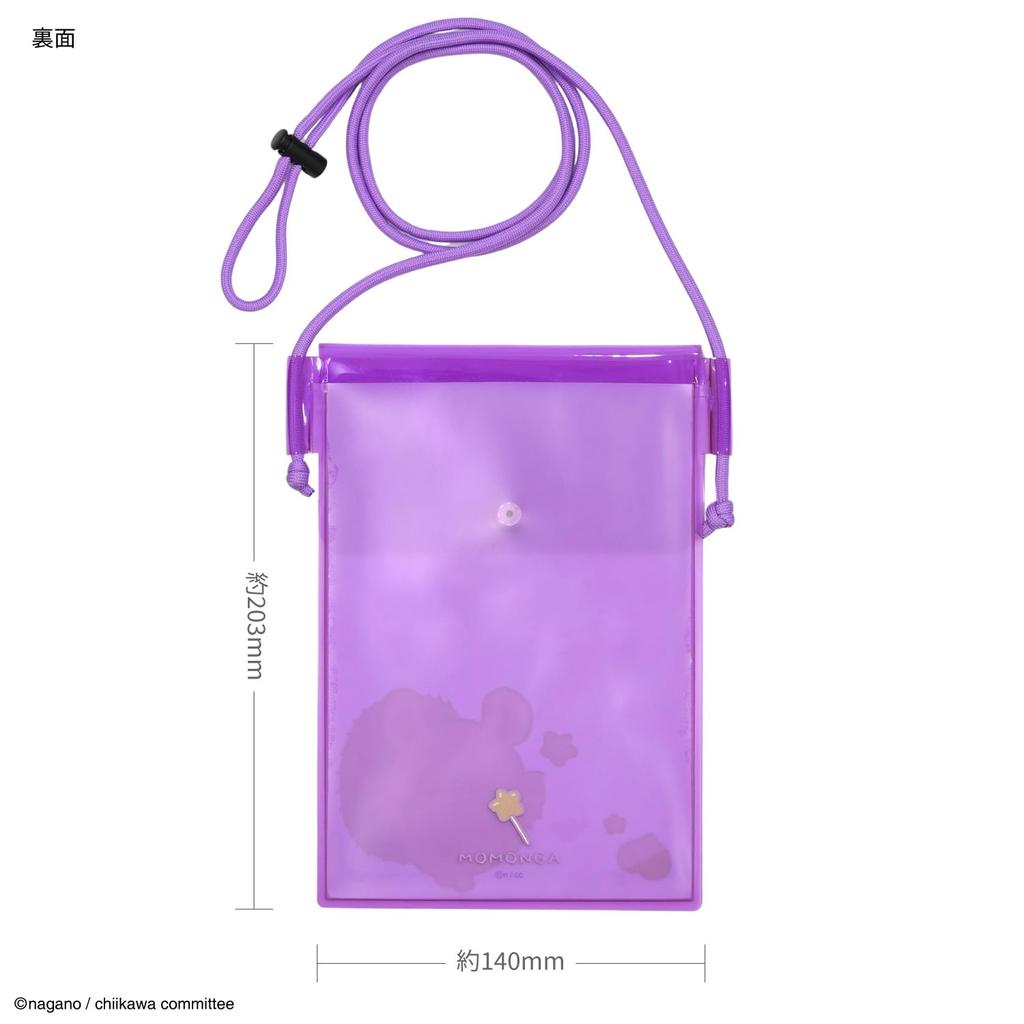 Gourmandies Chiikawa IIIpocket Clear Smartphone Pouch, Flying Squirrel Design (CK-72D)