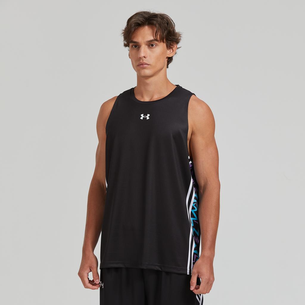 Under Armour SS24 Casual Running Fitness Quick-Dry Breathable Sleeveless Tank Top Unisex Tops Black 24500111-001