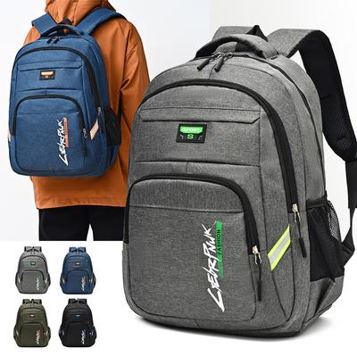 New Backpack Men's Simple Large-capacity Business Leisure Travel Computer Backpack Junior High School College Student Schoolbag