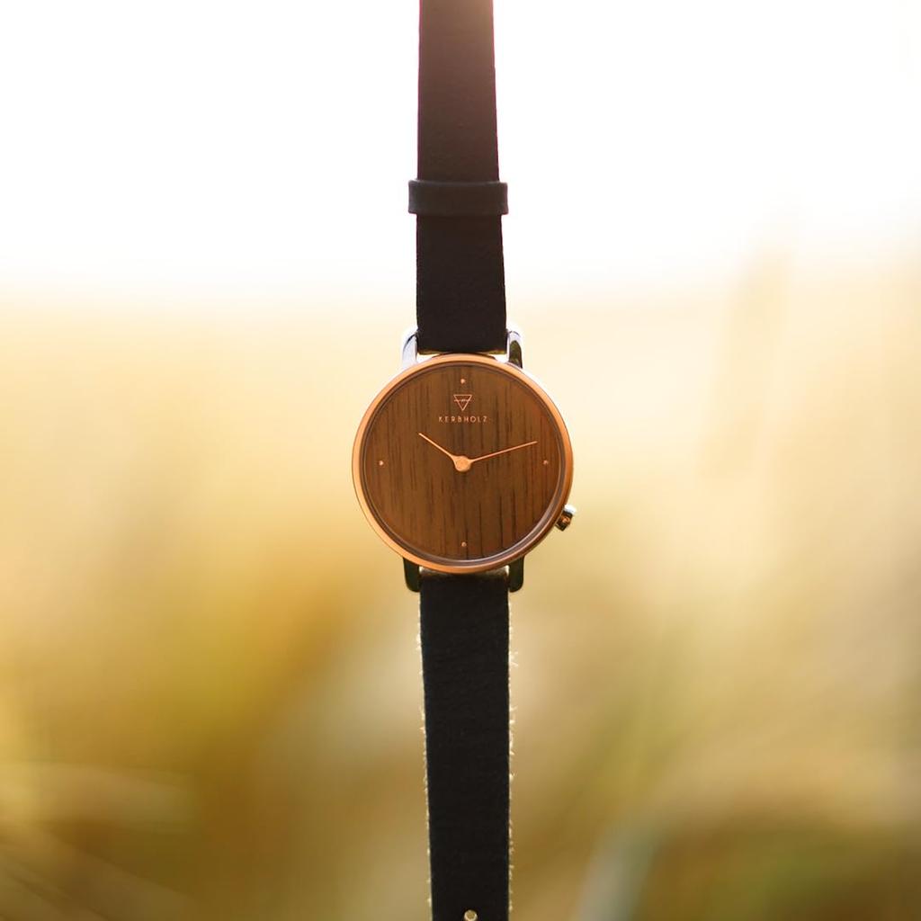 Curbholz Women's Wooden Watch, German Design, Water Resistant, Official Import, WEMM5000