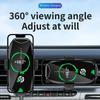 Infrared Induction Car GPS Air Vent Phone Holder Wireless Charger StandMagnetic Head for iPhone 16~12 Samsung S25 Fast Charging