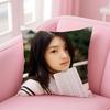 Hot Beautiful Kpop Singer GGyubin Sweet Cushion Cover Pillowcase Short Plush Invisible Zipper Room Sofa Cushion Cover