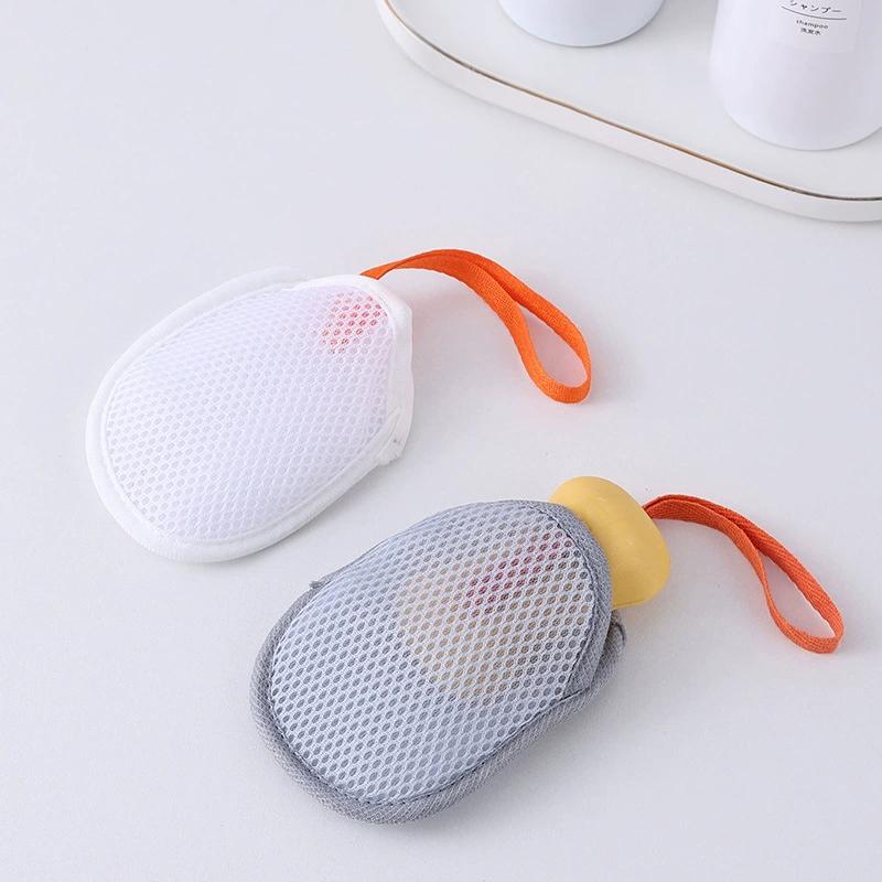 Rete Schiumogena Detergente per il Bagno Sacchetto Sapone Double-Sided Spugne Esfolianti per il Corpo Tasca Sapone in Rete per il Bagno