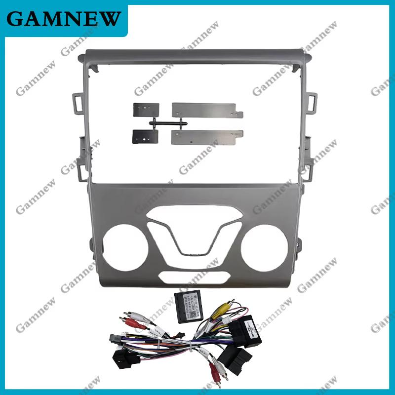 Car Frame Fascia Adapter Canbus Box Decoder Android Radio Dash Fitting Panel Kit For Ford Mondeo Fusion 2013-2018