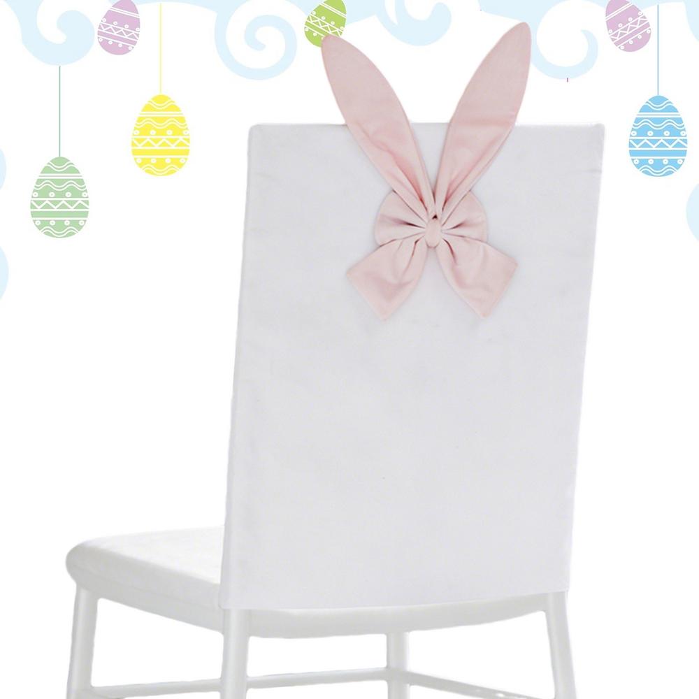 

Easter Chair Covers Removable Decorative Seat Slipcovers Easter Bunny Ear Dining Room Chair Covers for Party Birthday Kitchen