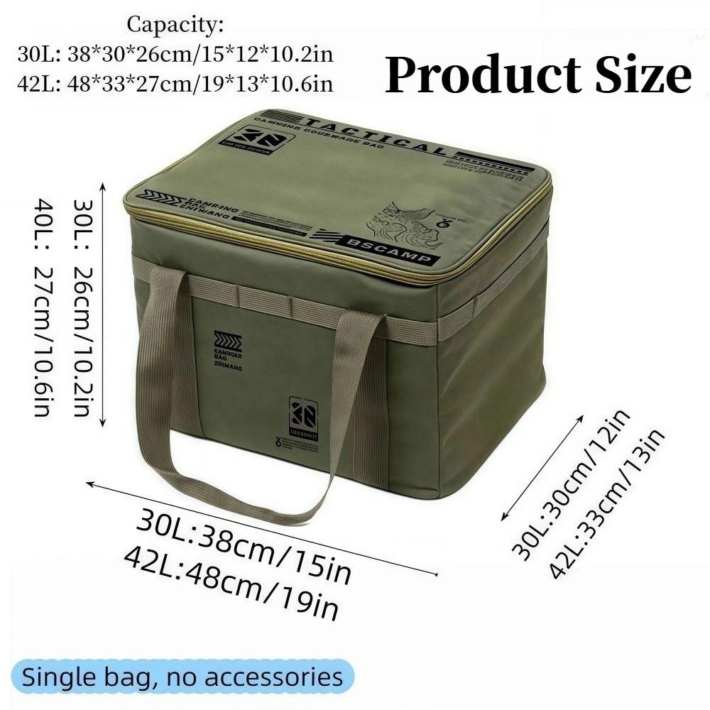 Foldable Picnic Storage Bag 42L/30L Trunk Storage Bag Thickened Camping Storage Bag  Outdoor