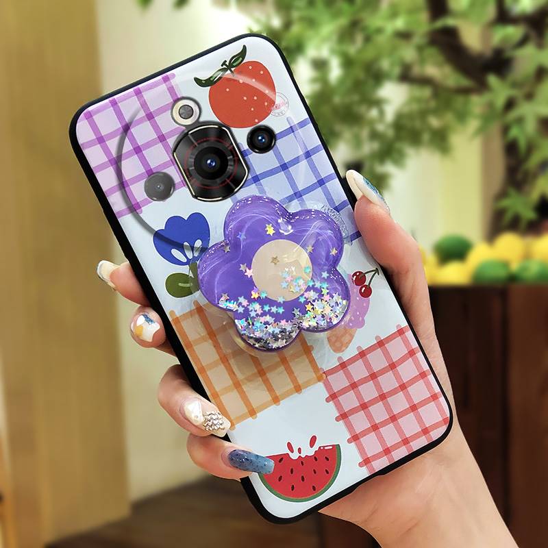 Stoßfeste Treibsand-Handyhülle für ZTE Nubia Focus Pro 5G Schlichtheit Langlebig Schmutzabweisend Cartoon Hautgefühl Silikon