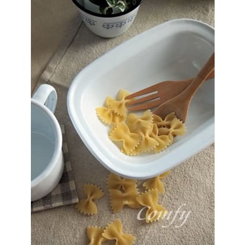 Posh Living 440L POMEL Pie Dish, White, W20 X D15 X H4.5cm