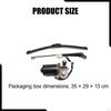 Elektrischer UTV-Windschutzscheibenwischer-Kit, 12V-Motor für Angelboot-Zubehör