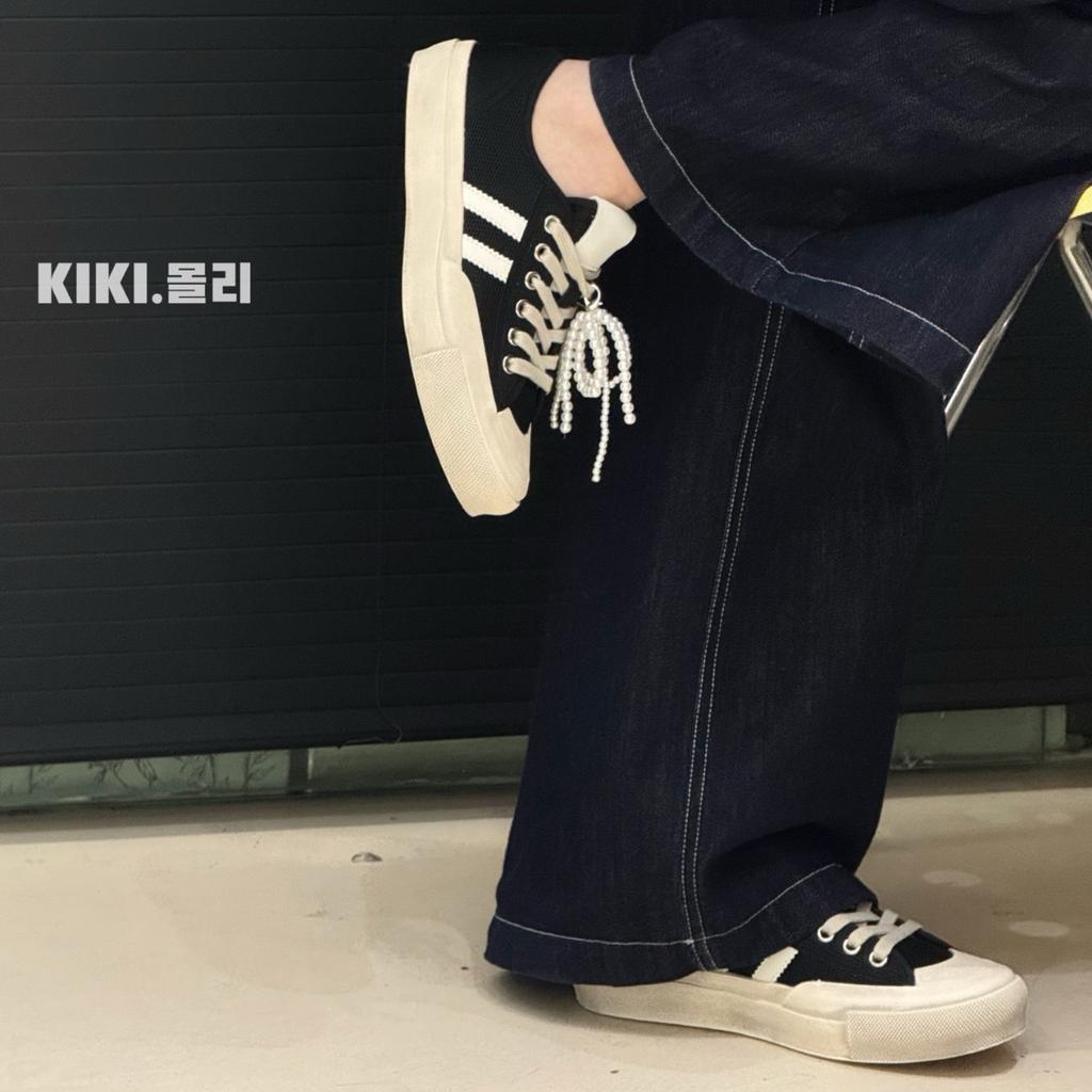 Summer mesh women's tide retro thick-soled pearl breathable height-increasing casual sports shoes