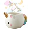 Hitzebeständige Cartoon Einhorn Keramiktasse Perfekt für Milch und Kaffee