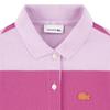 Lacoste Girls Striped Polo Shirt Dress
