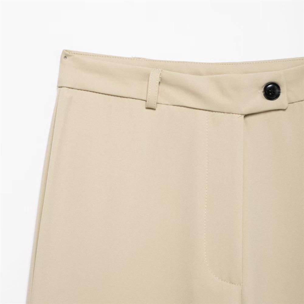 Spring 2025 Women's Versatile Wide-Leg High-Waist Casual Pants - Slimming & Loose Drape Design