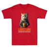 I Dont Like Morning People Funny Angry Cat Drink Coffee Meme Retro Unisexs Tshirt