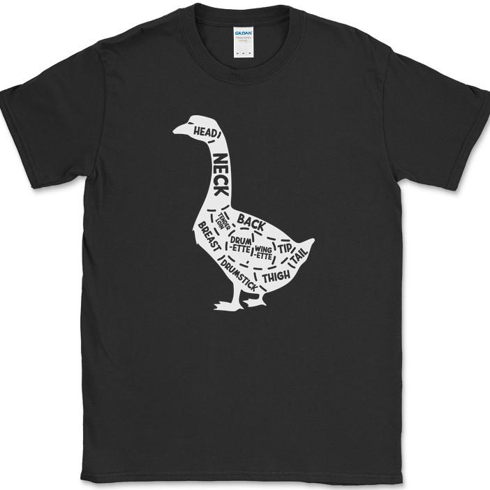 

GOOSE MEAT CUTS Butcher T-Shirt Funny BBQ Grilling Gift Graphic Tee 4XL