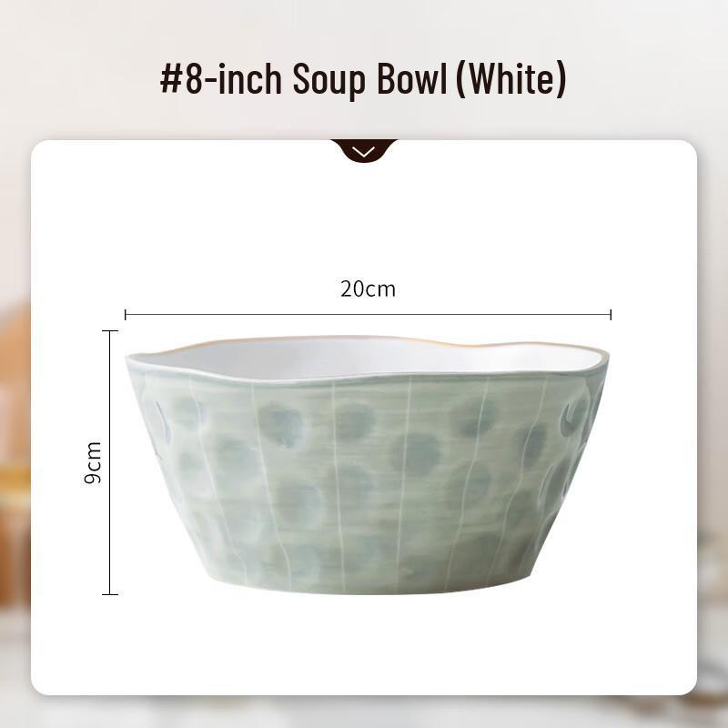 Nordic Ceramic Underglaze Soup Bowl
