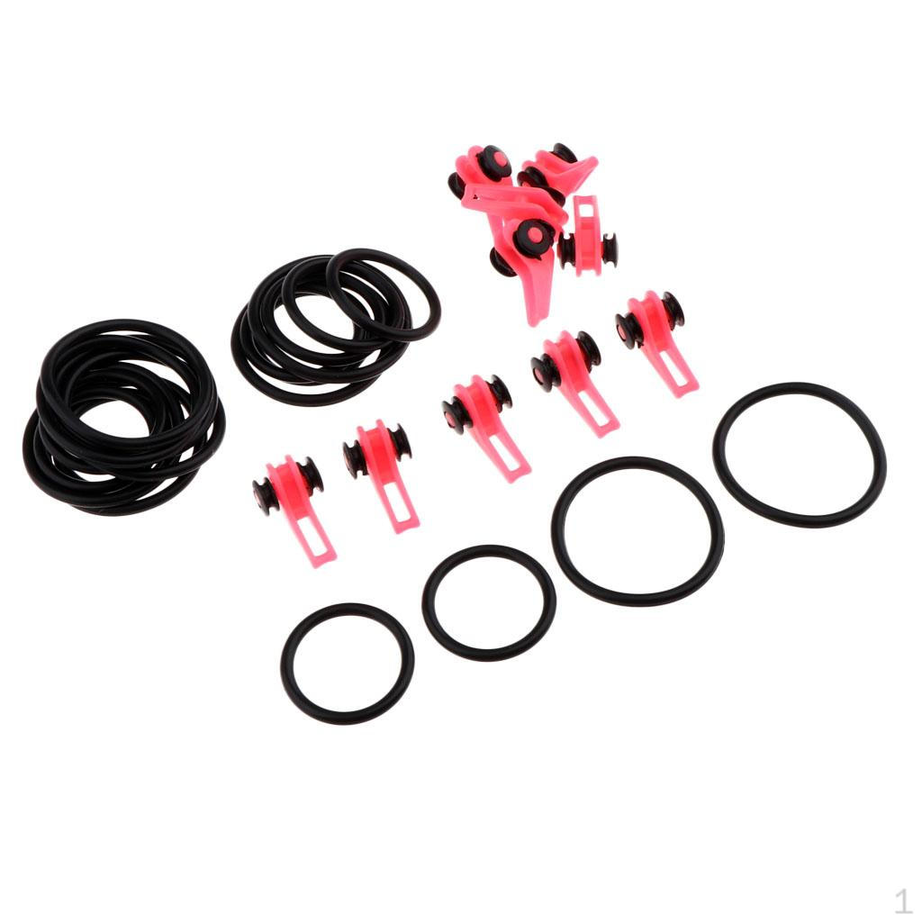 

10 Fishing Rod Hook Holders рожевий