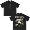Anime Frieren_ Jenseits des Endes der Reise Frieren Grafik T-Shirt Herren Damen Kleidung Mode Kurzarm Baumwolle Sommer T-Shirts Oberteile