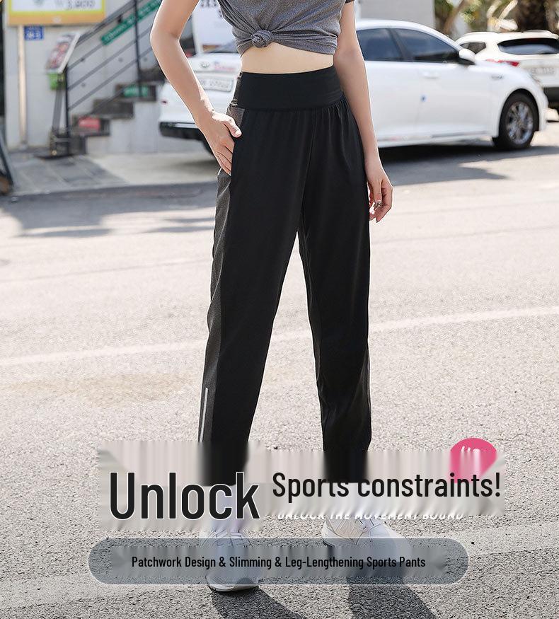 Women's Plus Size Autumn Yoga Pants – Breathable, Slimming, Loose Fit, Tapered Hem for Gym, Running, Sports