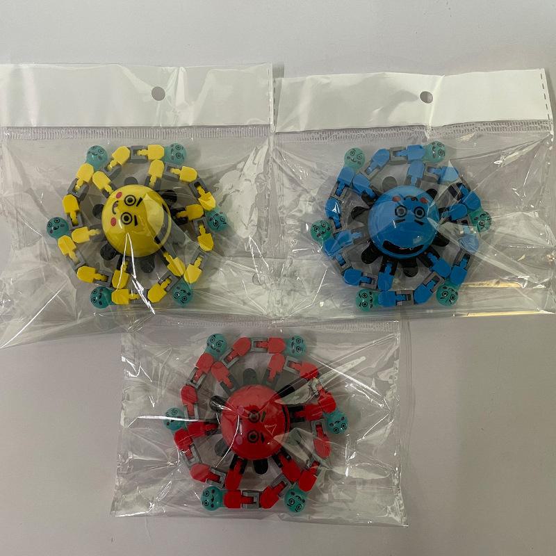 

Светящаяся вращающаяся игрушка-гироскоп на палец: Деформируемый робот для снятия стресса luminous, expression, bag pack