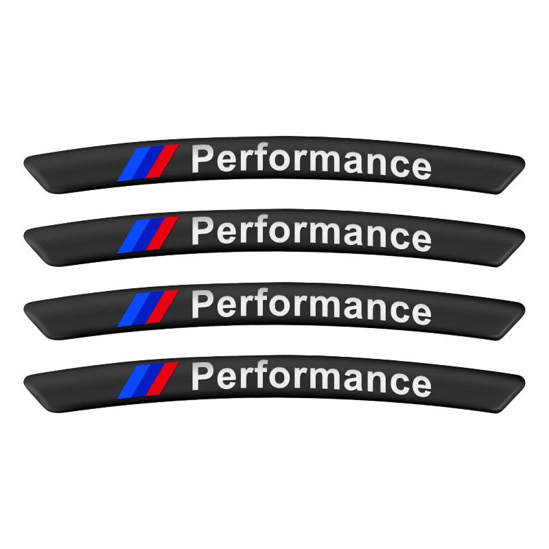 4Pcs Auto Wheel Hub Badge Tire Rim Stickers Accessories For BMW E46 E39 E90 E60 E36 F30 F10 E34 E30 F20 E92 M3 M4 X5 X6
