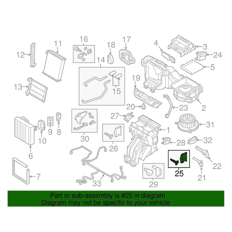 Quick Install Automotive Air Mixer Actuator Plastic Alloy Construction for 5Q0898511D 715279 604426 V10771095 5Q0898511F