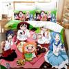3D Print Anime The Himouto! Umaru-chan Bedding Set Printed With Pillowcase Bed Duvet Cover Soft Queen King Size Bedclothes Home