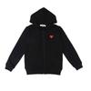 Chuan Jiu 2024 A/W Couple's Heart Hoodie Pullover with Stand Collar & Zipper