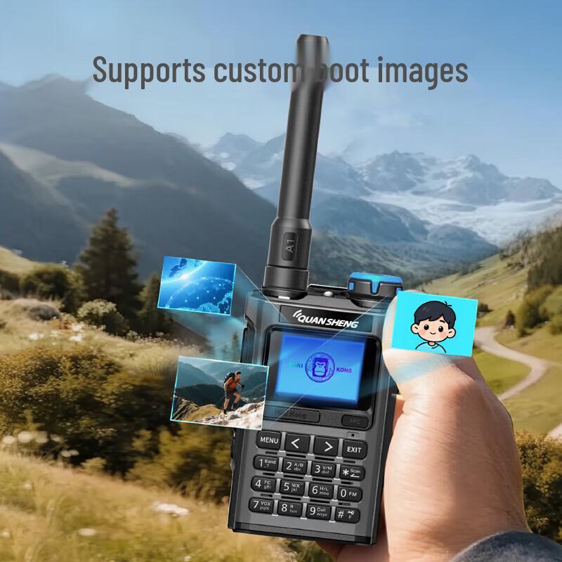 Walkie-Talkie ad Alta Potenza QUANSHENG UV-K1 con Ricarica Type-C (Versione NC)