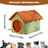 Pet House Washable Warm Shelter Removable Washable Kitten Bed Cave For Kittens Small Pets Play Corner Winter Christmas Cold