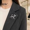 Cat Shaped Pin Rhinestone Shape Brooch Pin, Kitten Lapel Clip for Animal Accessory Women Girls, Sweater Cardigan Coat Suit Decoration Jewelry